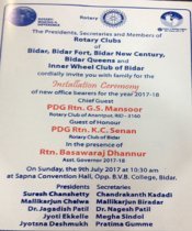 Installation of Rotary groups,Bidar