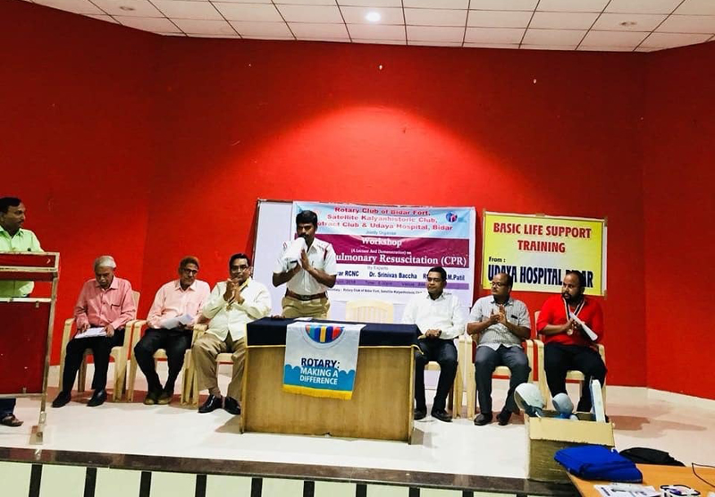 Rotary organised basic life support workshop in Bidar