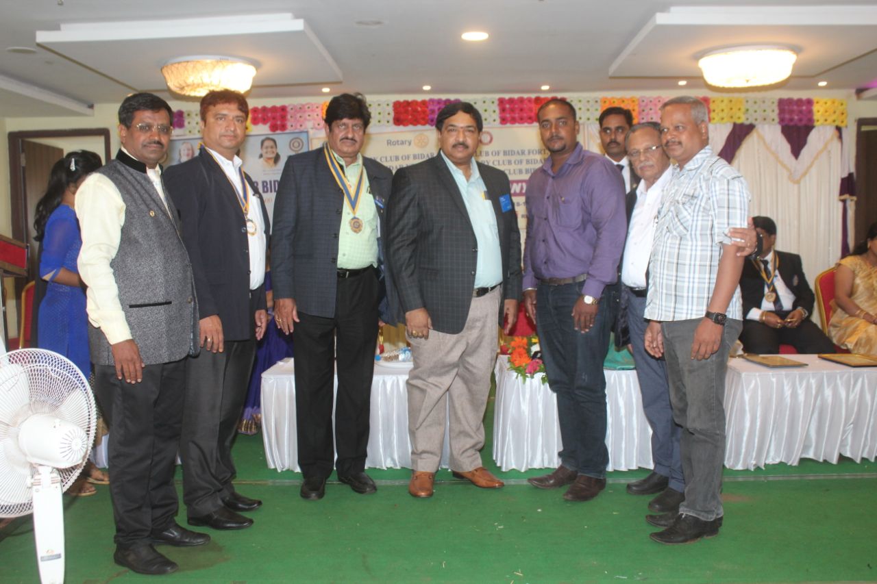 Installation program of Satellite Club of Kalyan Historic org.by Rotary Club of Bidar